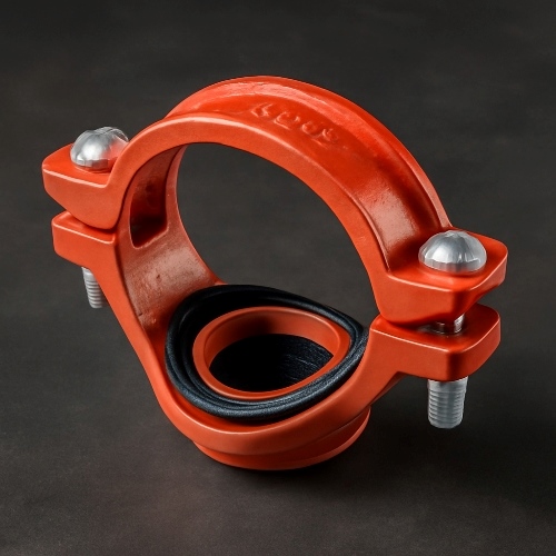 Хомут под резьбу грувлок ковкий чугун ДУ 65x25 (ДН 76x34) 21/2x1