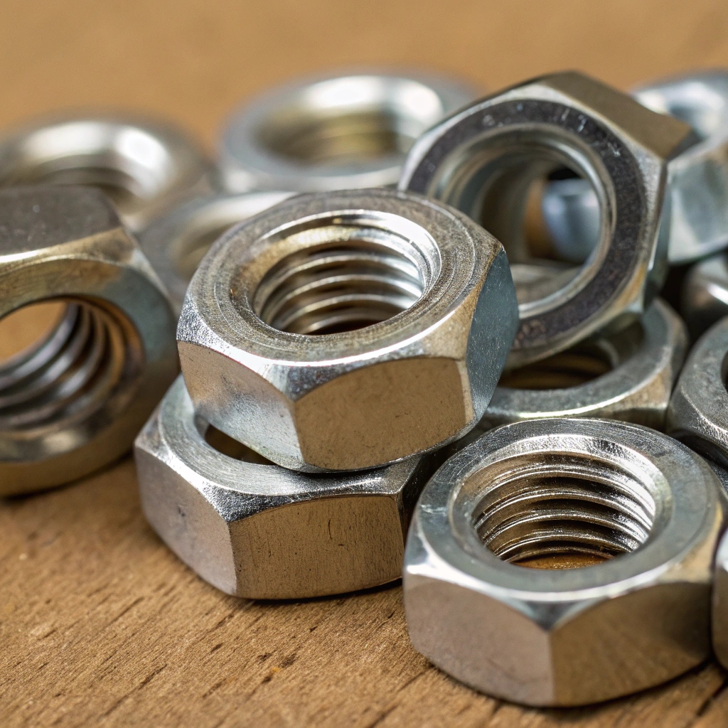 Гайка дюралюминиевая М10 шаг резьбы 1,5 мм Д16П ГОСТ 1759.0-87