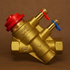 Клапан запорно-балансировочный Ду15 Ру25 муфтовый