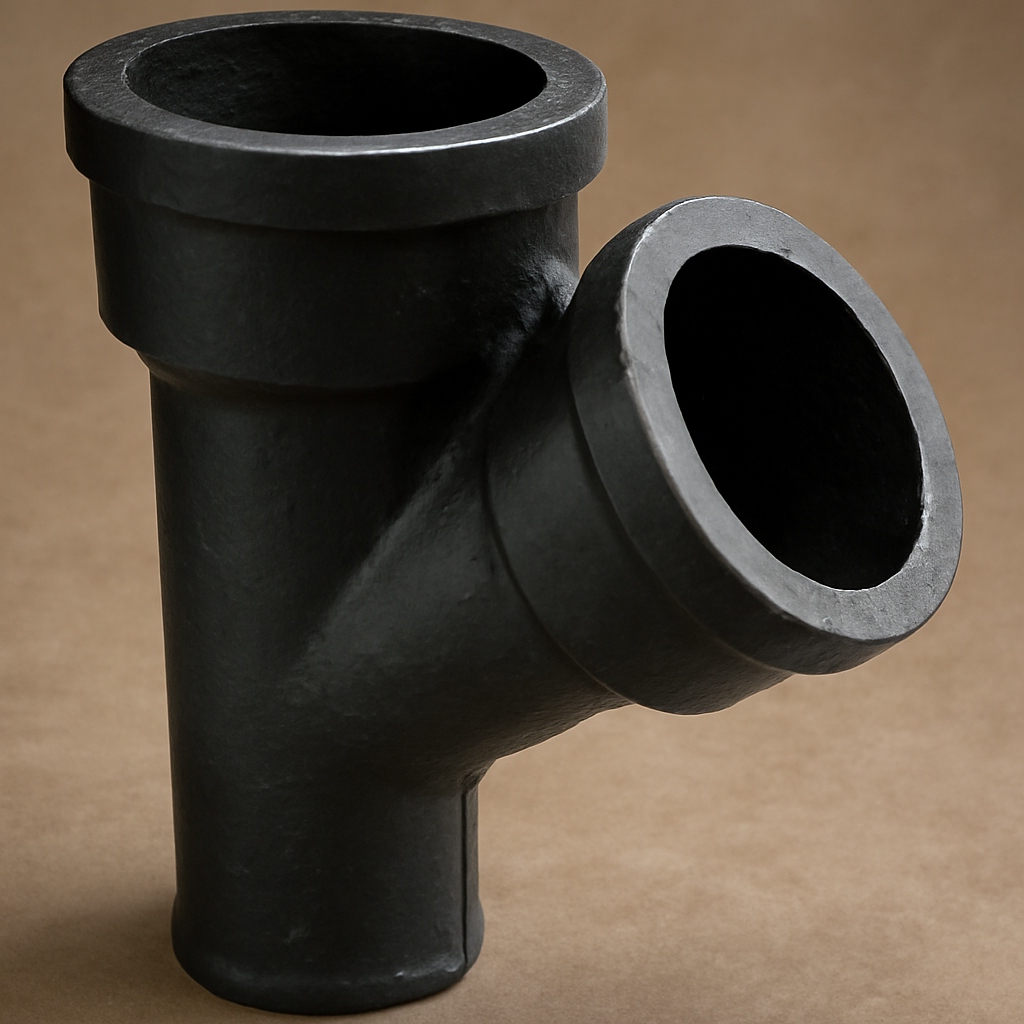 Тройник чугунный косой 150х150 мм СЧ20 ГОСТ 6942-98