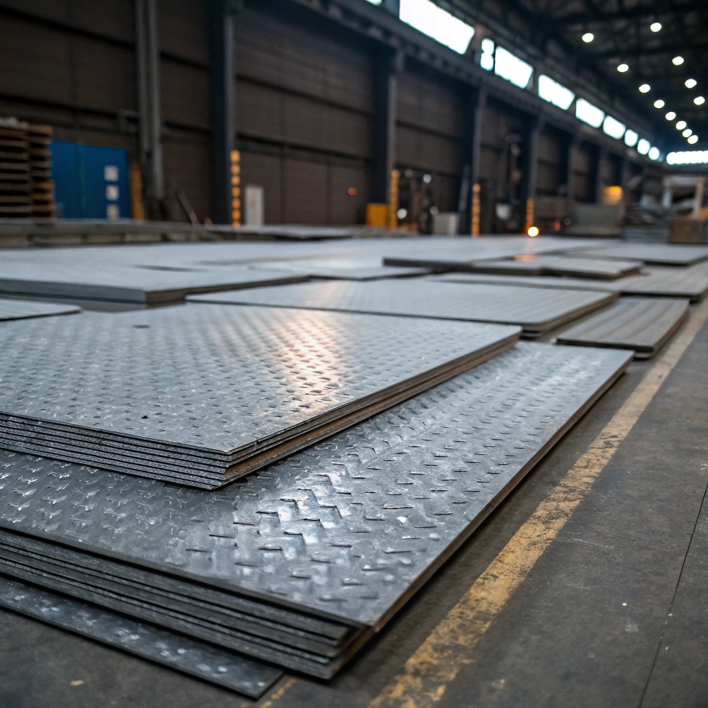 Лист стальной рифленый чечевица 1,2х1100 мм Ст10 ГОСТ 8568-77